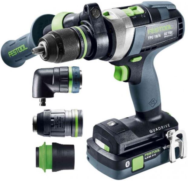 Акумуляторний дриль-шурупокрут FESTOOL QUADRIVE TPC 18/4 5.0/4.0 I-Set/XL (577622), фото 2