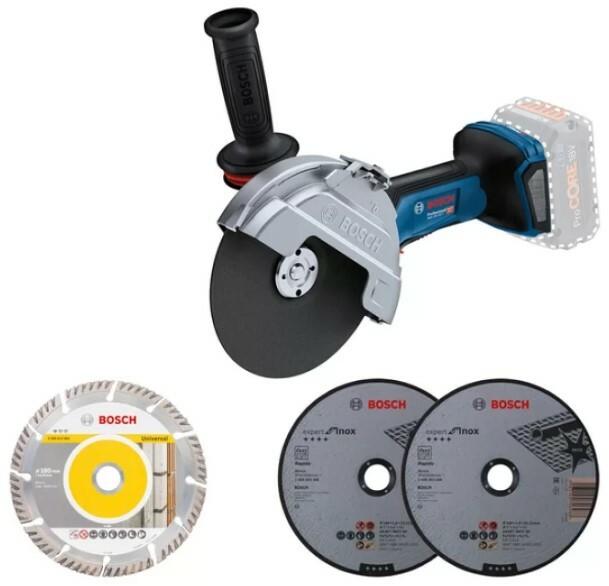 Акумуляторна кутова шліфувальна машина Bosch GWS 18V-180 Professional (06019H6L01) (без АКБ та ЗП), фото 4