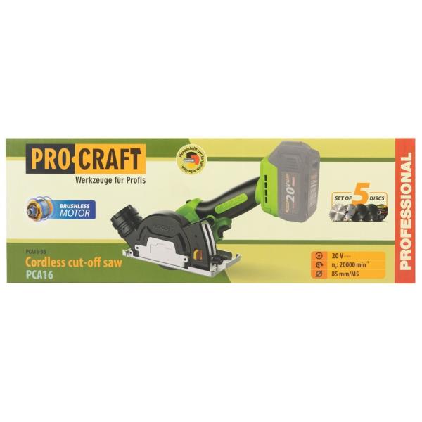 Акумуляторна дискова пилка Procraft PCA16 (032033) (без АКБ та ЗП), фото 13