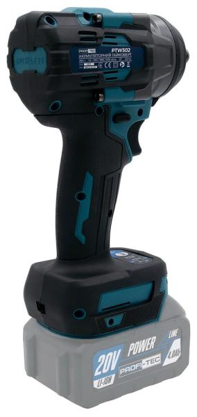 Акумуляторний гайкокрут PROFI-TEC PTW502, фото 3