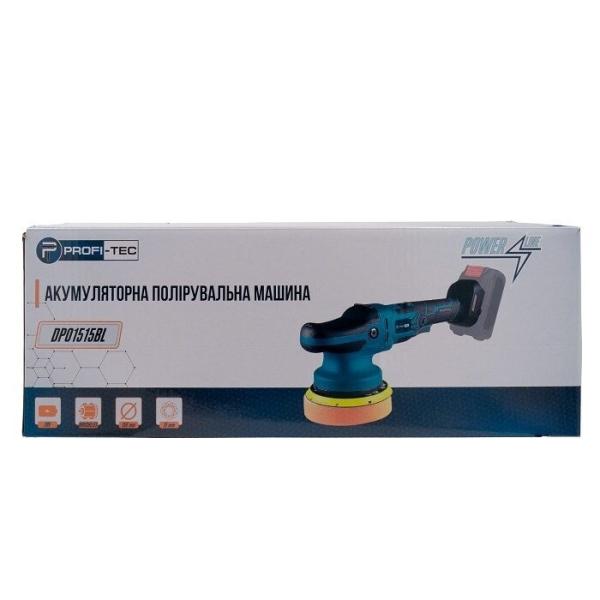 Акумуляторна полірувальна машина PROFI-TEC DPO1515BL/PPO1515BL (005949) (без АКБ та ЗП), фото 11