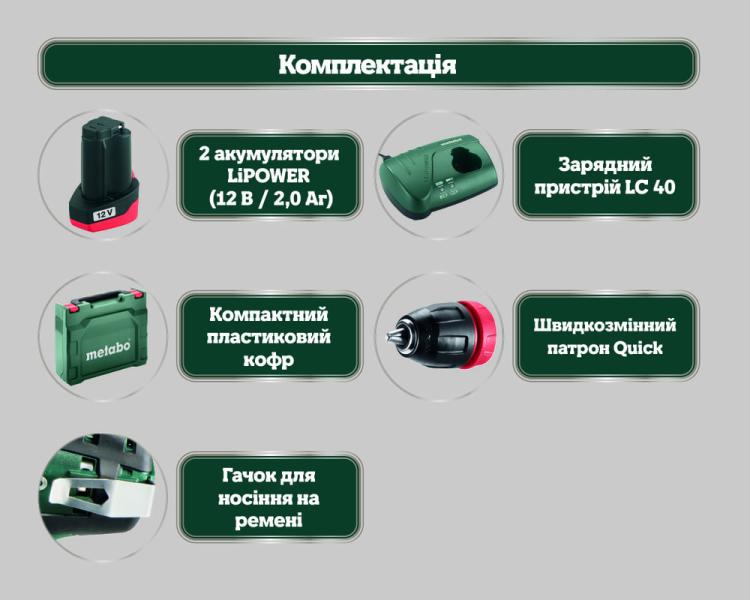 Акумуляторний безщітковий дриль-шурупокрут Metabo PowerMaxx BS BL Q (601749500), фото 18