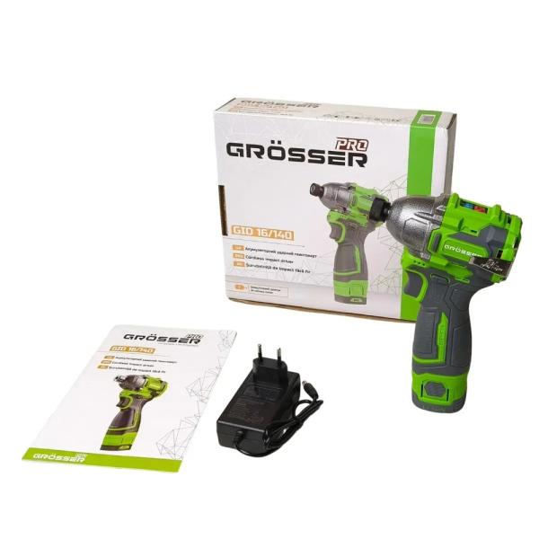 Акумуляторний гвинтокрут Grosser GID 16/140 PRO (G0332), фото 7