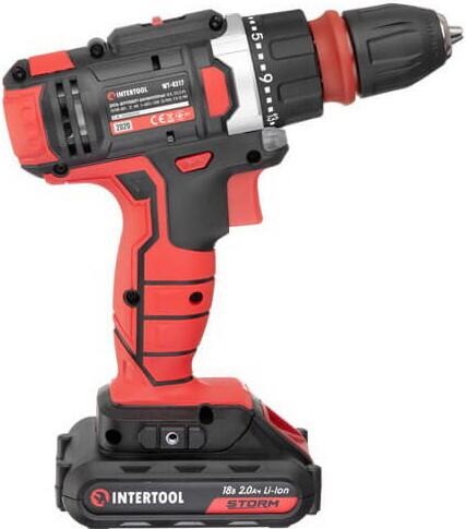 Акумуляторний дриль-шурупокрут INTERTOOL WT-0317, фото 5