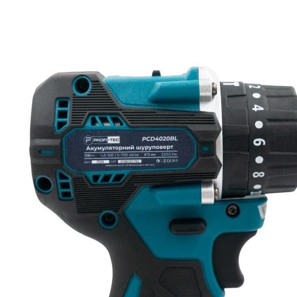 Акумуляторний шурупокрут PROFI-TEC PCD4020BL (005937), фото 8