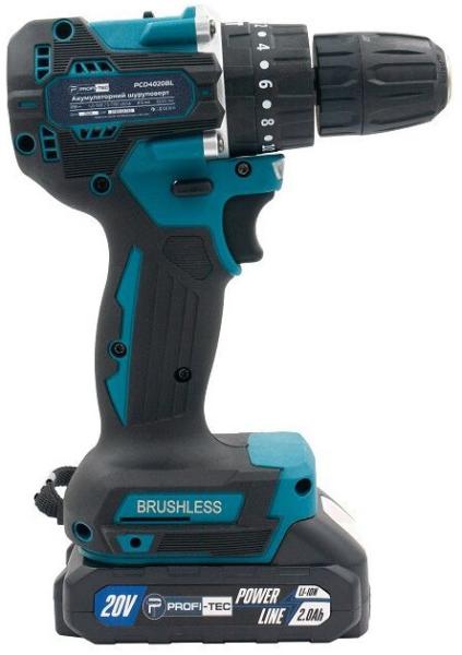 Акумуляторний шурупокрут PROFI-TEC PCD4020BL (005937), фото 3