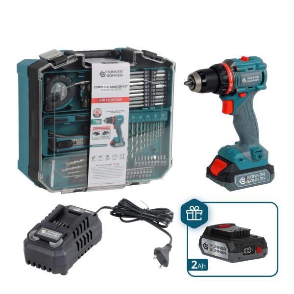 Акумуляторний шурупокрут Konner&Sohnen KS ID20V-60 KIT 74 PLUS, фото 9