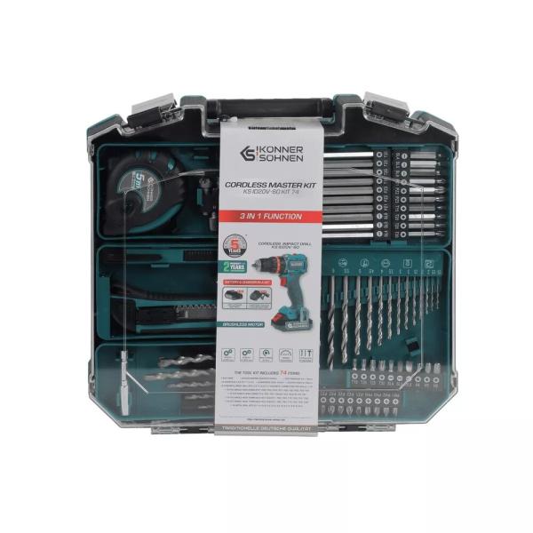 Акумуляторний шурупокрут Konner&Sohnen KS ID20V-60 KIT 74 PLUS, фото 15