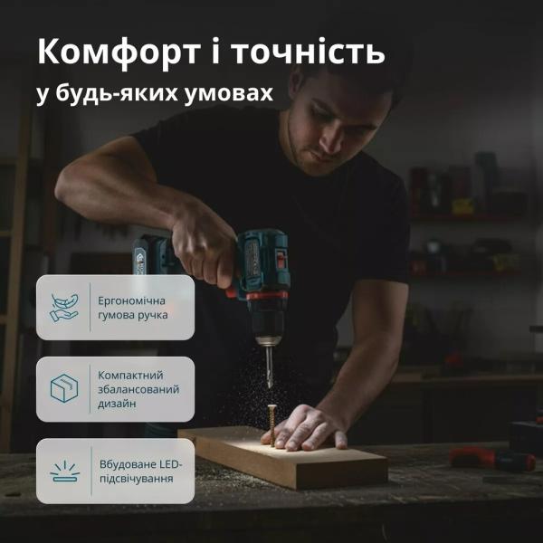 Акумуляторний шурупокрут Konner&Sohnen KS ID20V-60 KIT 74 PLUS, фото 21
