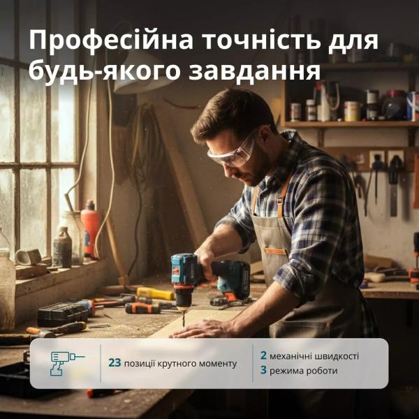 Акумуляторний шурупокрут Konner&Sohnen KS ID20V-60 KIT 74 PLUS, фото 22