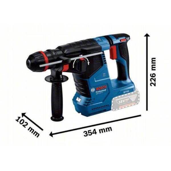 Акумуляторний перфоратор Bosch GBH 187-LI ONE Chuck (0611923120) (без АКБ та ЗП), фото 13