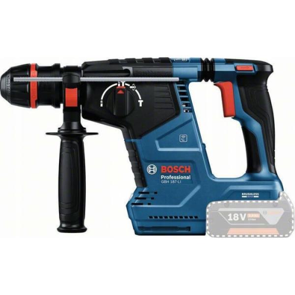 Акумуляторний перфоратор Bosch GBH 187-LI ONE Chuck (0611923120) (без АКБ та ЗП), фото 3
