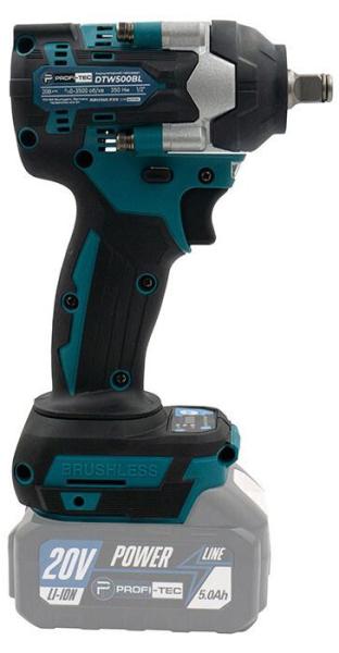 Акумуляторний гайкокрут PROFI-TEC DTW500BL, фото 3