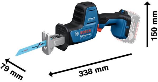 Акумуляторна шабельна пилка Bosch GSA 18V-24 (06016A5100) (без АКБ та ЗП), фото 3