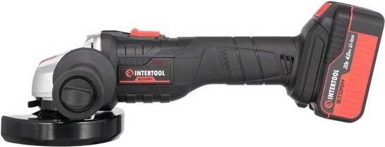 Акумуляторна кутова шліфмашина INTERTOOL WT-0366, фото 3