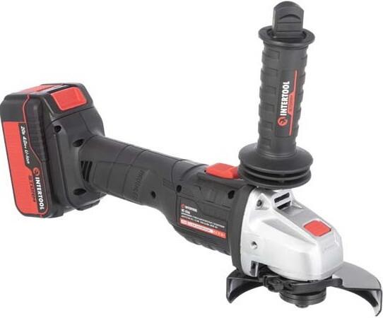 Акумуляторна кутова шліфмашина INTERTOOL WT-0366, фото 7