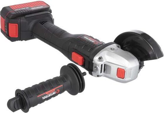 Акумуляторна кутова шліфмашина INTERTOOL WT-0366, фото 8