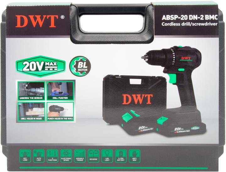 Акумуляторний шурупокрут DWT ABSP-20 DN-2 BMC, фото 9