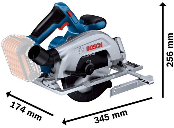Акумуляторна дискова пилка Bosch GKS 185-LI (06016C1224) (без АКБ та ЗП), фото 3