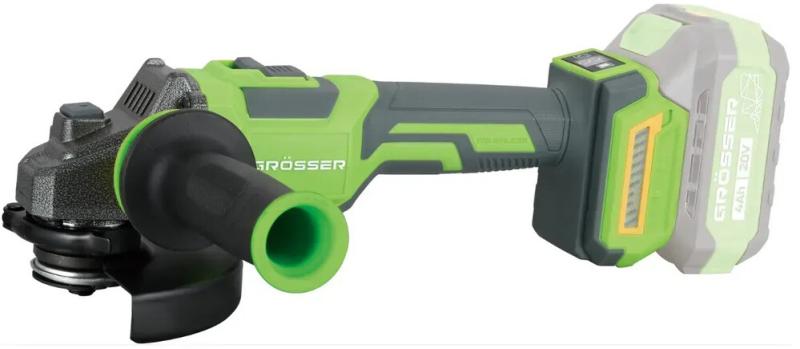 Акумуляторна кутова шліфмашина Grosser GAG 120KBS (G0309) (без АКБ та ЗП)