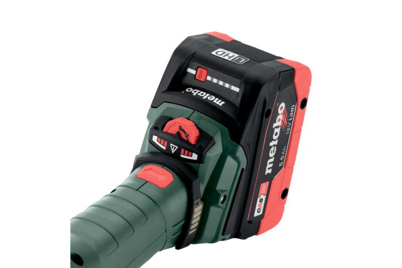 Акумуляторна кутова шліфмашина Metabo WVBF 18 LT BL 11-125 Quick (601307840) (без АКБ та ЗП), фото 6