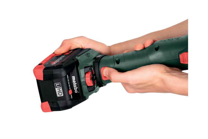 Акумуляторна кутова шліфмашина Metabo WVBF 18 LT BL 11-125 Quick (601307840) (без АКБ та ЗП), фото 5