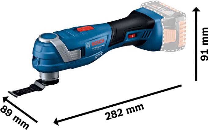 Акумуляторний багатофункціональний інструмент Bosch GOP 18V-34 (06018G2001) (без АКБ та ЗП), фото 2