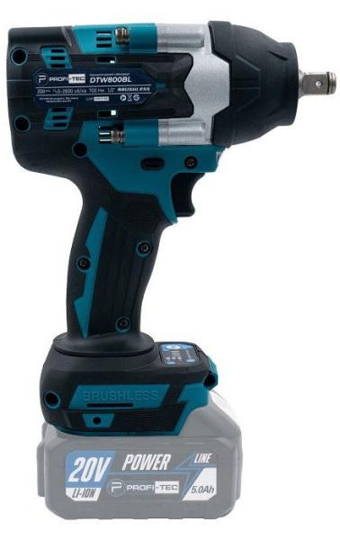 Акумуляторний гайкокрут PROFI-TEC DTW800BL, фото 3