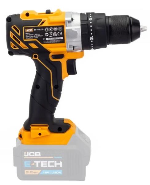 Акумуляторний дриль-шурупокрут JCB Tools JCB-18BLCD-B-E (без АКБ і ЗП) (57243), фото 4