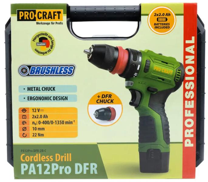 Акумуляторний шурупокрут PROCRAFT PA-12 PRO DFR, фото 5