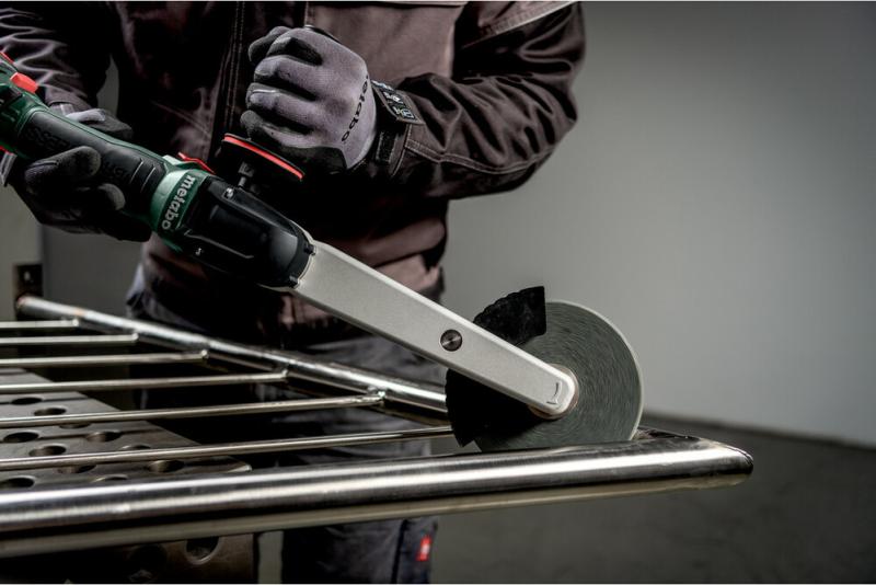 Акумуляторна шліфмашина для кутових зварювальних швів Metabo KNSVB 18 LTX BL 150 (601765840) (без АКБ та ЗП), фото 2