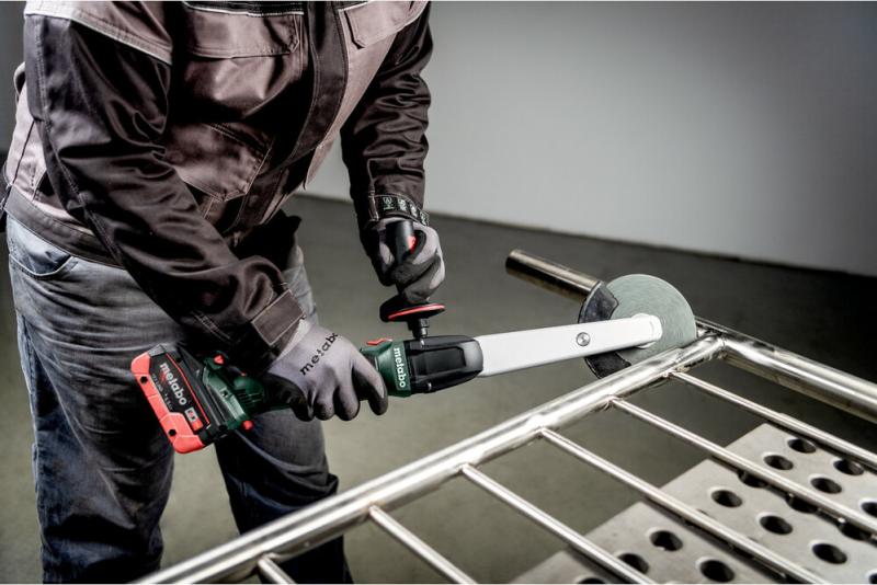 Акумуляторна шліфмашина для кутових зварювальних швів Metabo KNSVB 18 LTX BL 150 (601765840) (без АКБ та ЗП), фото 5