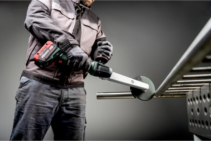 Акумуляторна шліфмашина для кутових зварювальних швів Metabo KNSVB 18 LTX BL 150 (601765840) (без АКБ та ЗП), фото 4