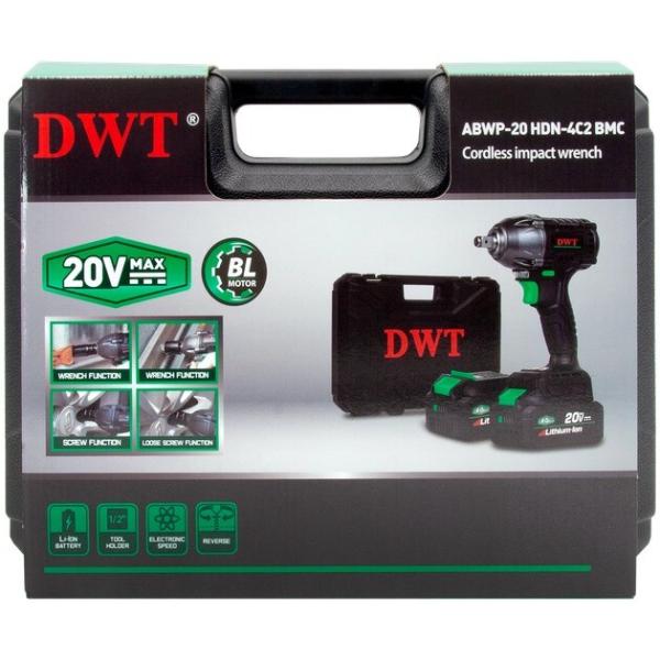 Акумуляторний ударний гайкокрут DWT ABWP-20 HDN-4C2 BMC, фото 9
