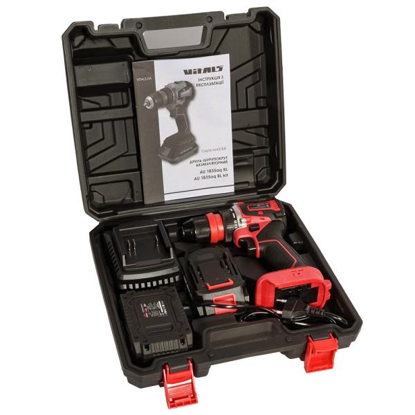 Акумуляторний шурупокрут Vitals Master AU 1835aq BL Kit (235977), фото 14
