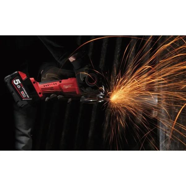 Акумуляторна кутова шліфувальна машина Milwaukee HD28 AG125-0 (4933432225) (без АКБ та ЗП), фото 9