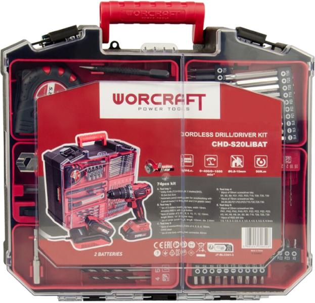Акумуляторний безщітковий шуруповерт Worcraft CHD-S20LiBAT (13206), фото 4