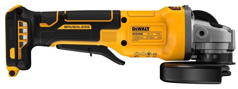 Акумуляторна кутова шліфмашина DeWALT (DCG408N) (без АКБ та ЗП), фото 3