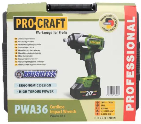 Акумуляторний гайкокрут Procraft PWA-36 (030362)