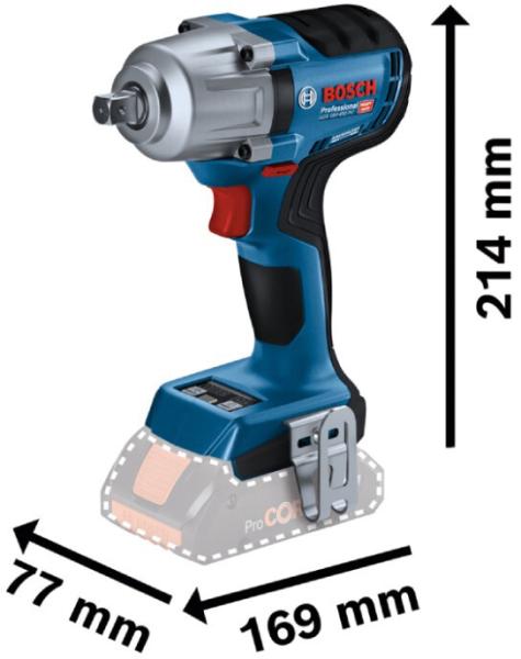 Акумуляторний гайкокрут Bosch GDS 18V-450 PC (06019K4101) (без АКБ та ЗП), фото 3