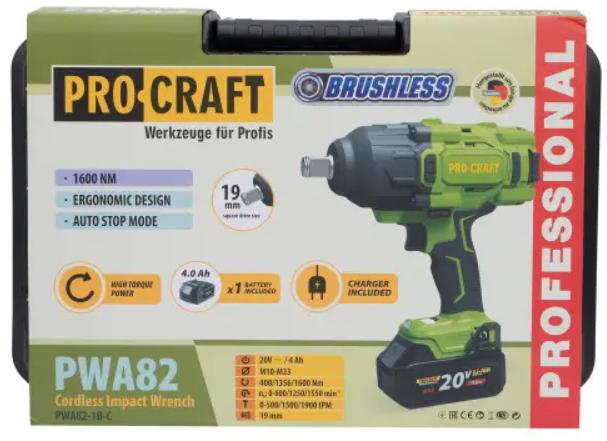 Акумуляторний гайкокрут Procraft PWA-82 (030082)