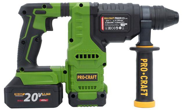 Акумуляторний перфоратор PROCRAFT PHA-30, фото 4