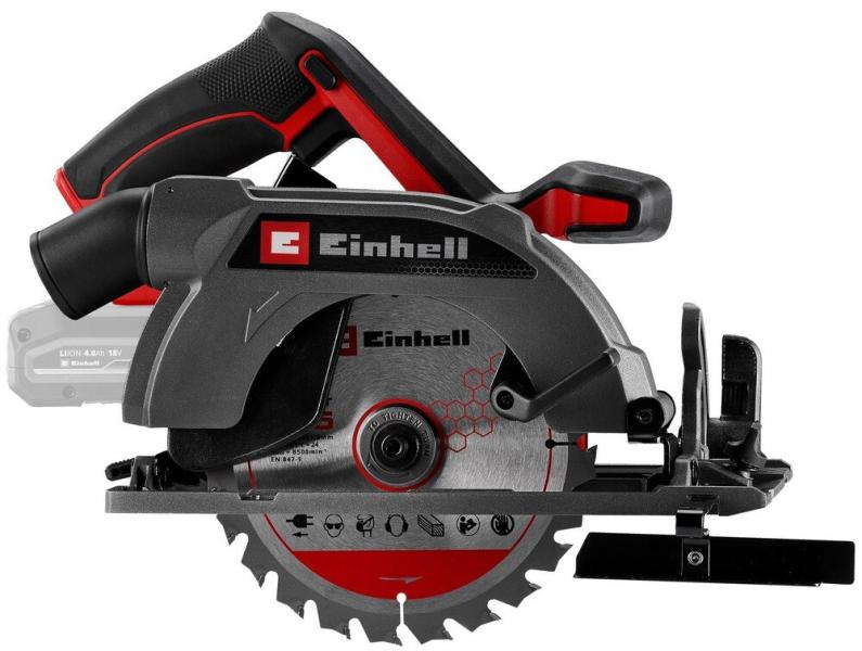 Акумуляторна дискова пилка Einhell TE-CS 18/165-2 Li-Solo (4331230) (без АКБ та ЗП), фото 2