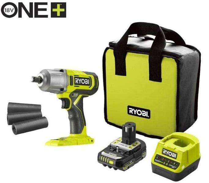 Акумуляторний гайкокрут Ryobi ONE+ RIW18-1C20SA3 (5133005664), фото 2