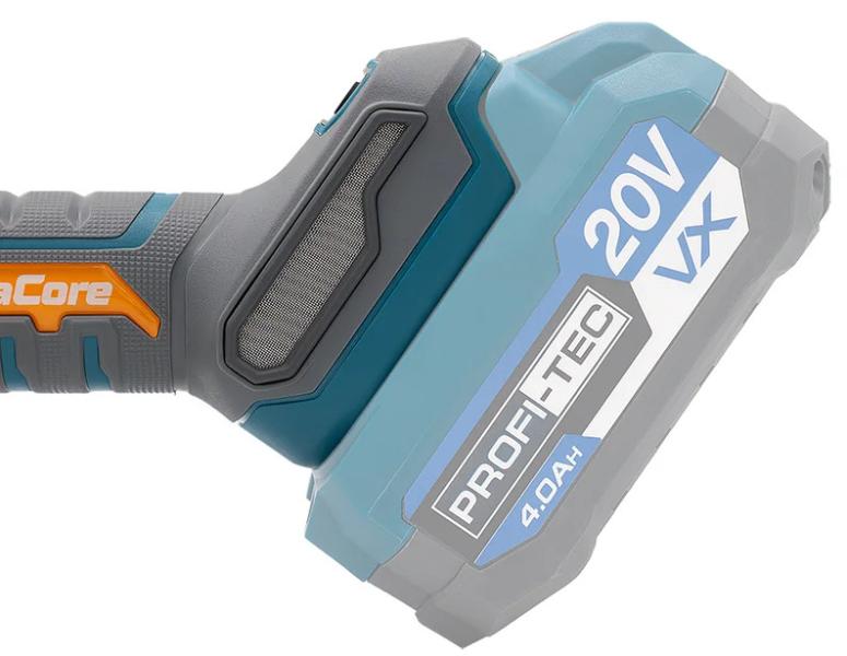 Акумуляторна кутова шліфмашина PROFI-TEC PPGA203 UltraCore (007640), фото 5