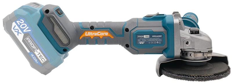 Акумуляторна кутова шліфмашина PROFI-TEC PPGA203 UltraCore (007640), фото 14