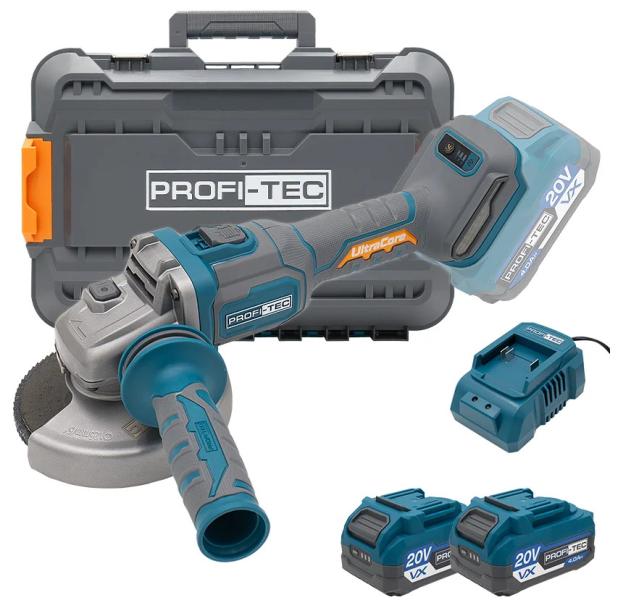 Акумуляторна кутова шліфмашина PROFI-TEC PPGA203 UltraCore (007640), фото 11