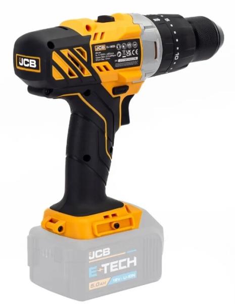 Акумуляторний дриль-шуруповерт JCB Tools JCB-18CD-B-E (без АКБ і ЗП) (57257), фото 2