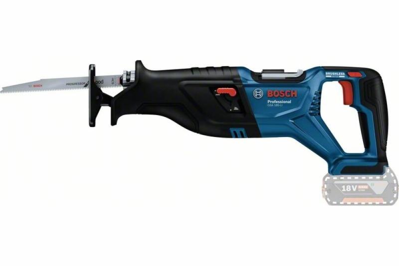Акумуляторна шабельна пилка Bosch GSA 185-LI Solo (06016C0020) (без АКБ та ЗП), фото 2