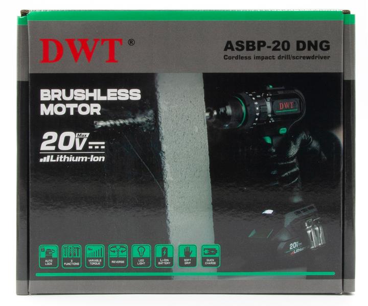 Акумуляторний шурупокрут DWT ASBP-20 DNG (без АКБ та ЗП), фото 9